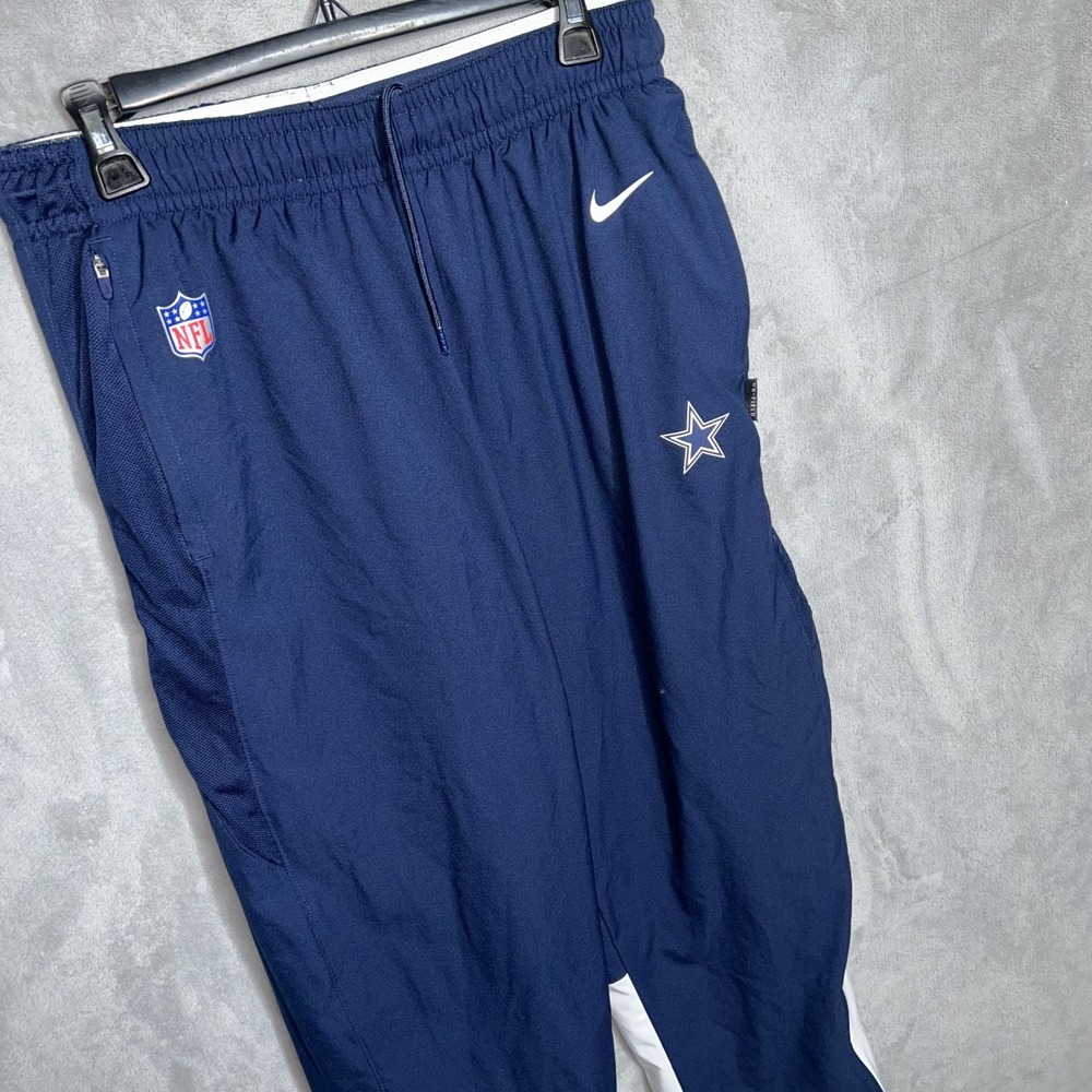 Nike Dallas Cowboys On Field Sweatpants Joggers Men's XL zip